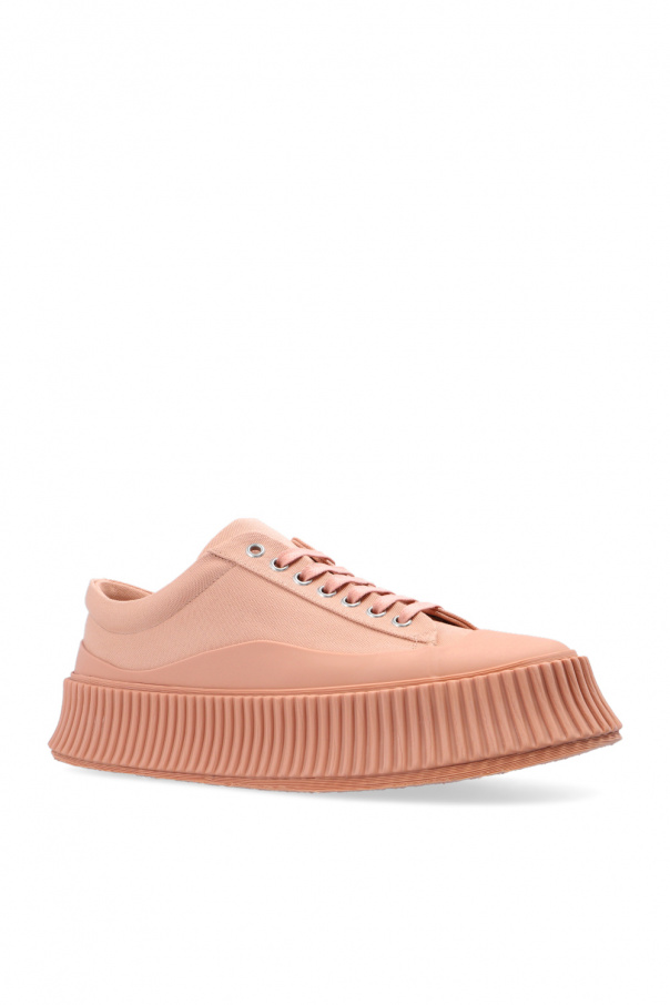 JIL SANDER☆【完売間近】SNEAKERS スニーカー / pink Pink Satin Sneaker by Jil Sander - La Garçonne